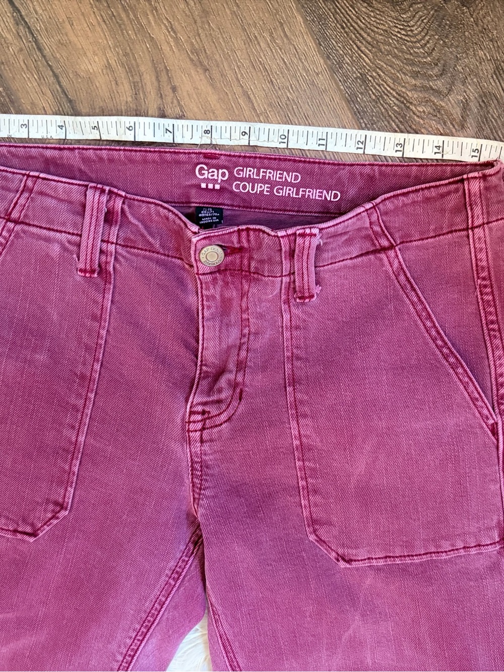 GAP Girlfriend Rose Pink Denim Jeans - Picture 4 of 9